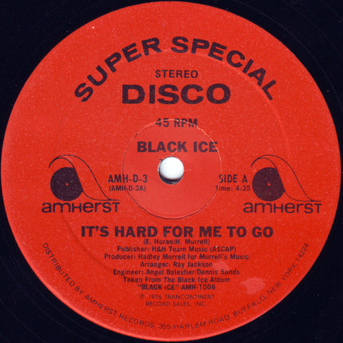 Black Ice-It's Hard For Me To Go 12