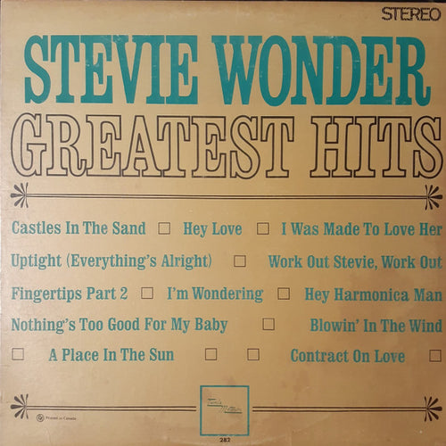 Stevie Wonder-Greatest Hits LP Final Sale