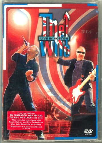 The Who-Live In Boston DVD Factory Sealed