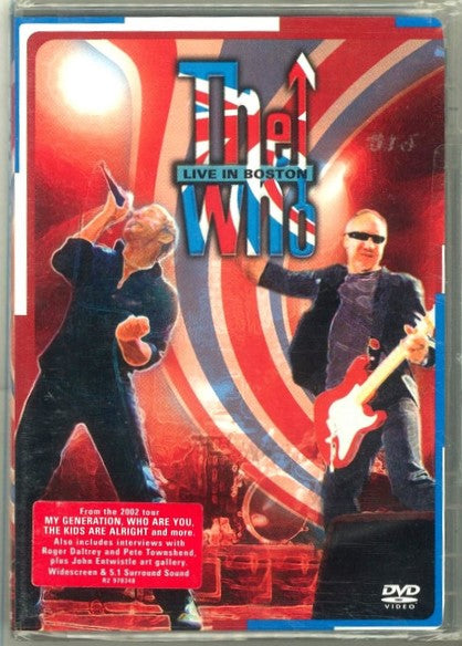 The Who-Live In Boston DVD Factory Sealed