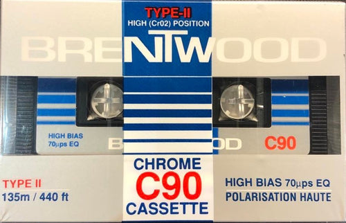 Brentwood C90 Blank Cassette