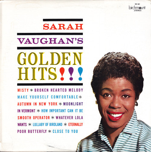 Sarah Vaughan-Sarah Vaughan's Golden Hits LP Final Sale