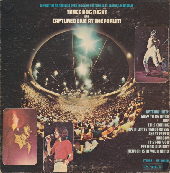 Three Dog Night-Captured Live At The Forum LP Final Sale