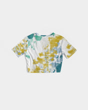 Load image into Gallery viewer, Women&#39;s Twist-Front Cropped Tee - Multi-Colour