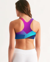 Load image into Gallery viewer, Women&#39;s Seamless Sports Bra- Abstract Rainbow