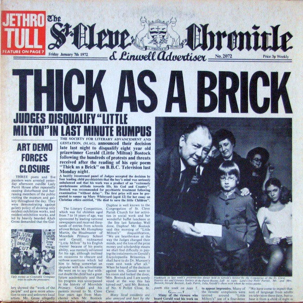 Jethro Tull-Thick As A Brick LP Final Sale