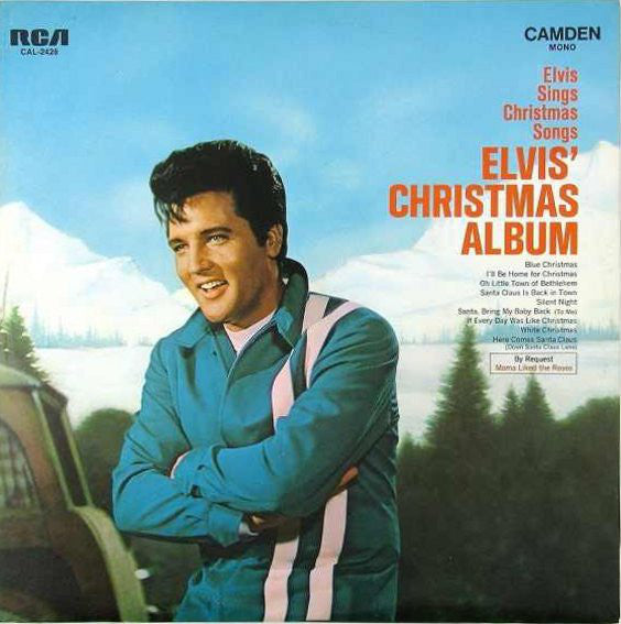 Elvis Presley-Elvis' Christmas Album-Light Blue Cover LP