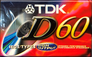 TDK D60 Blank Cassette