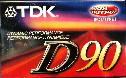 TDK D90 Blank Cassette