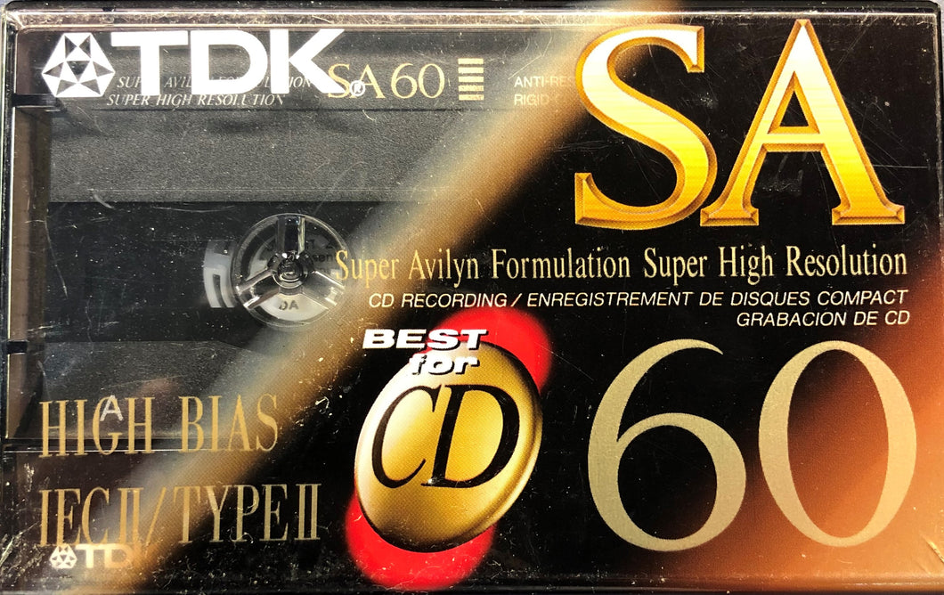 TDK SA60 Blank Cassette