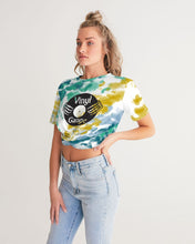Load image into Gallery viewer, Women&#39;s Twist-Front Cropped Tee - Multi-Colour