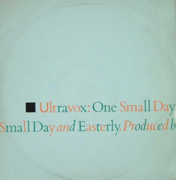 Ultravox-One Small Day (Special Re-Mix) 12