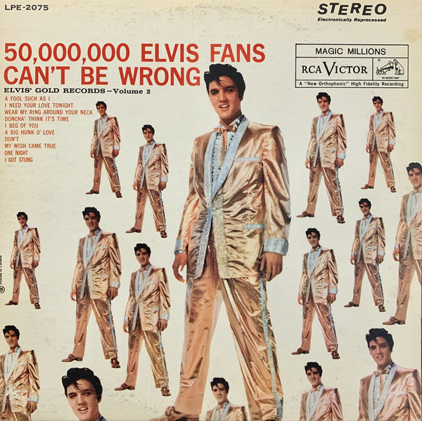 Elvis Presley-50,000,000 Elvis Fans Can't Be Wrong (Elvis' Gold Records, Vol. 2) LP