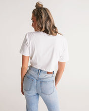 Load image into Gallery viewer, Women&#39;s Twist-Front Cropped Tee - White