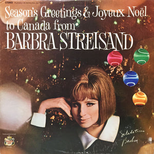 Barbra Streisand-Season's Greetings & Joyeux Noel To Canada From Barbra Streisand...And Friends LP