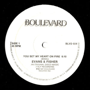 Evans & Fisher-You Set My Heart On Fire 12" Single (Sealed)