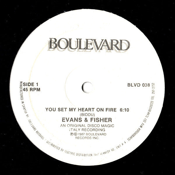 Evans & Fisher-You Set My Heart On Fire 12