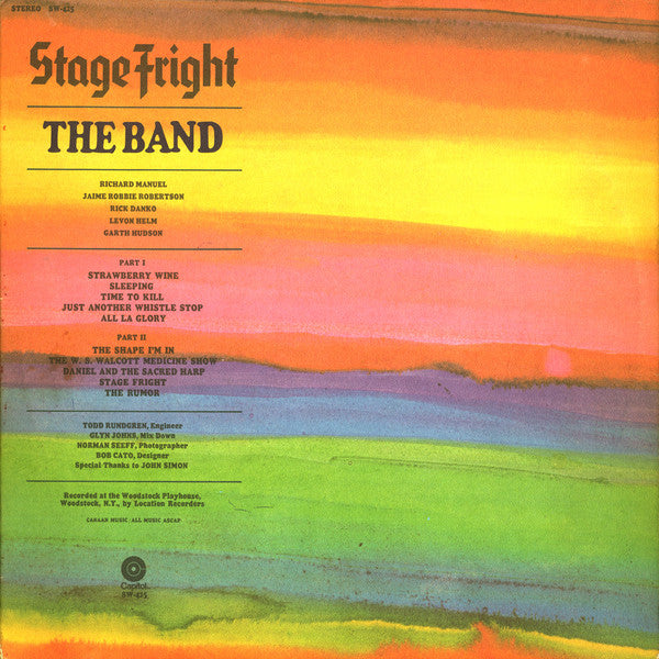 The Band-Stage Fright LP